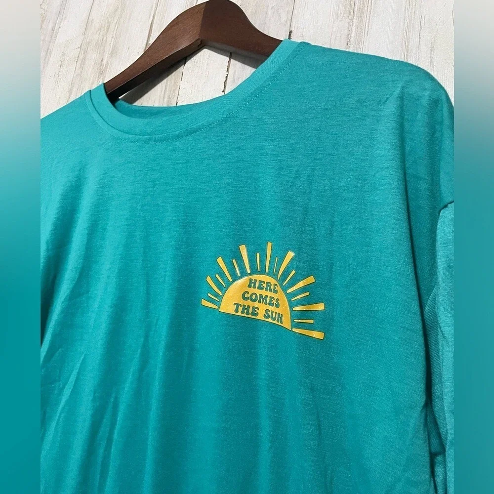 SHEIN "Here Comes the Sun" Summer T-Shirt - Picture 2 of 6